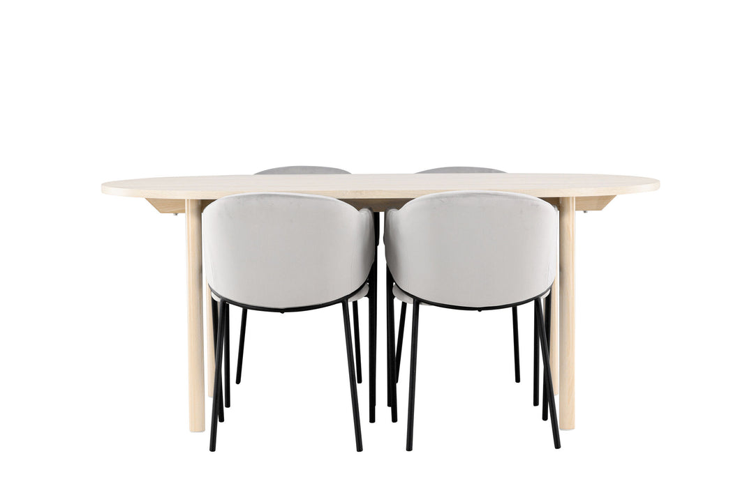 Venture Home Andy Dining Table with Evelina Dining Chair