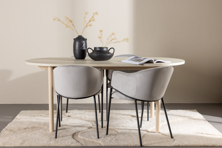 Venture Home Andy Dining Table with Evelina Dining Chair