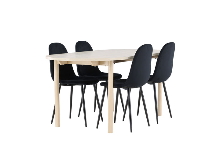 Venture Home Andy Dining Table with Polar Dining Chair