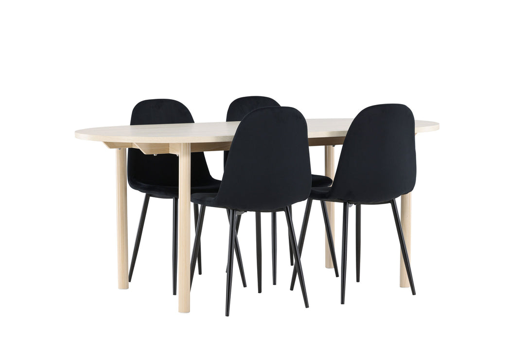 Venture Home Andy Dining Table with Polar Dining Chair