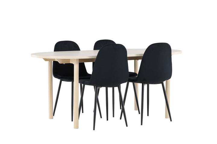Venture Home Andy Dining Table with Polar Dining Chair
