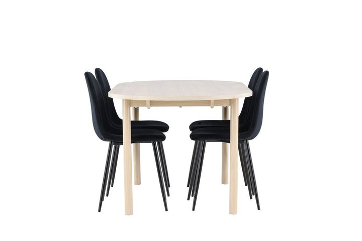 Venture Home Andy Dining Table with Polar Dining Chair