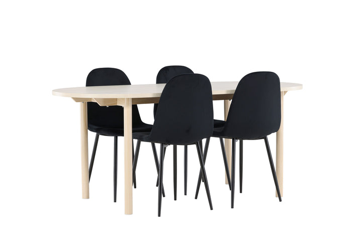 Venture Home Andy Dining Table with Polar Dining Chair