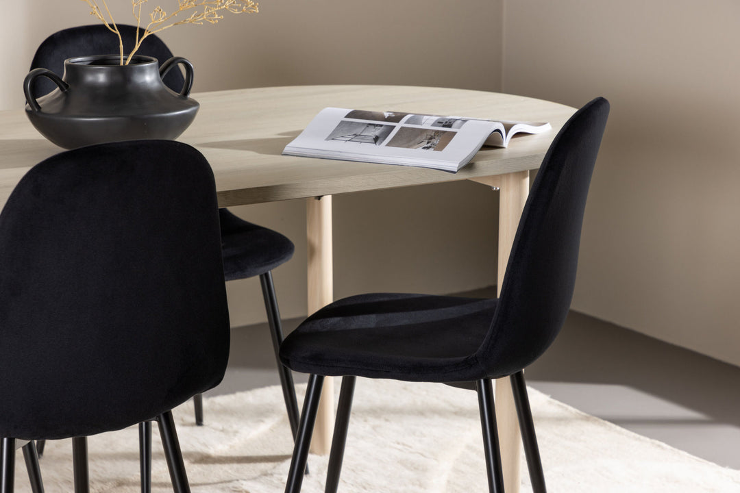 Venture Home Andy Dining Table with Polar Dining Chair
