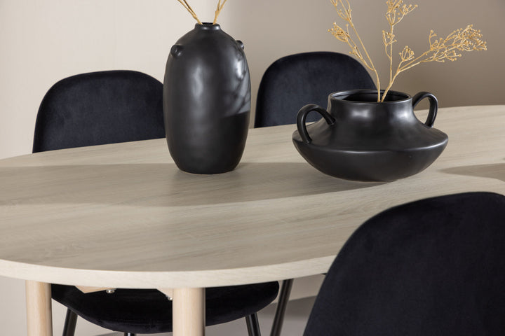 Venture Home Andy Dining Table with Polar Dining Chair