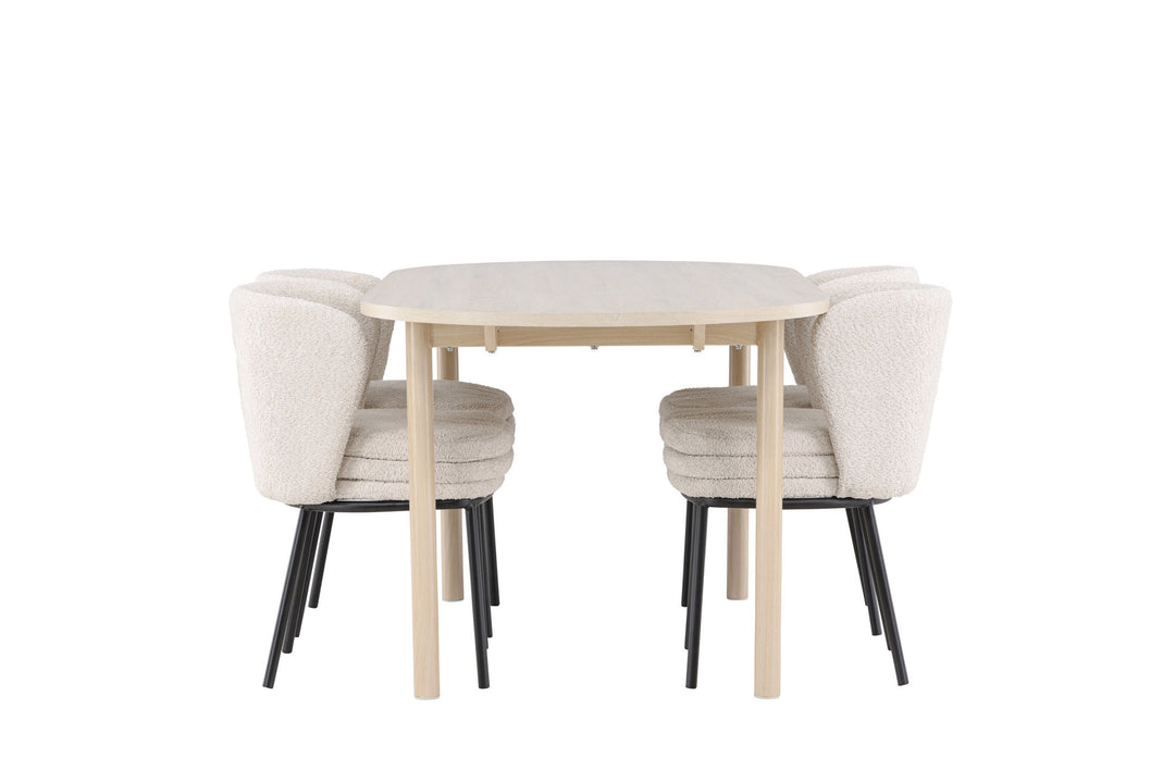Venture Home Andy Dining Table with Agnes Dining Chair