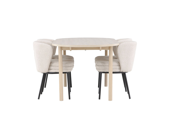 Venture Home Andy Dining Table with Agnes Dining Chair