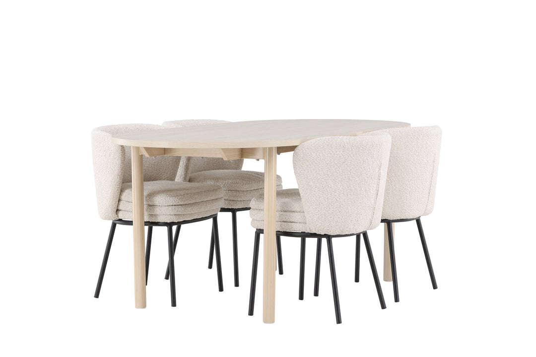 Venture Home Andy Dining Table with Agnes Dining Chair