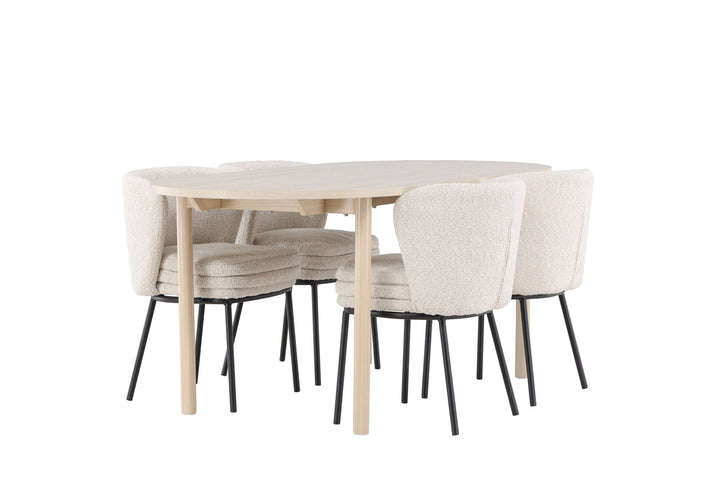 Venture Home Andy Dining Table with Agnes Dining Chair