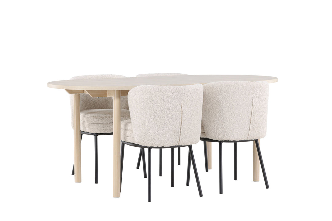 Venture Home Andy Dining Table with Agnes Dining Chair