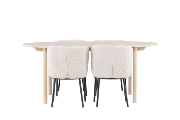 Venture Home Andy Dining Table with Agnes Dining Chair