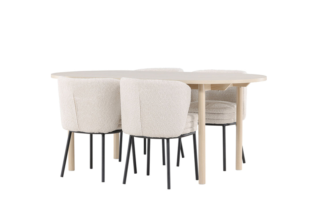 Venture Home Andy Dining Table with Agnes Dining Chair