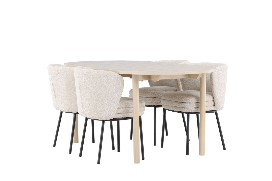 Venture Home Andy Dining Table with Agnes Dining Chair