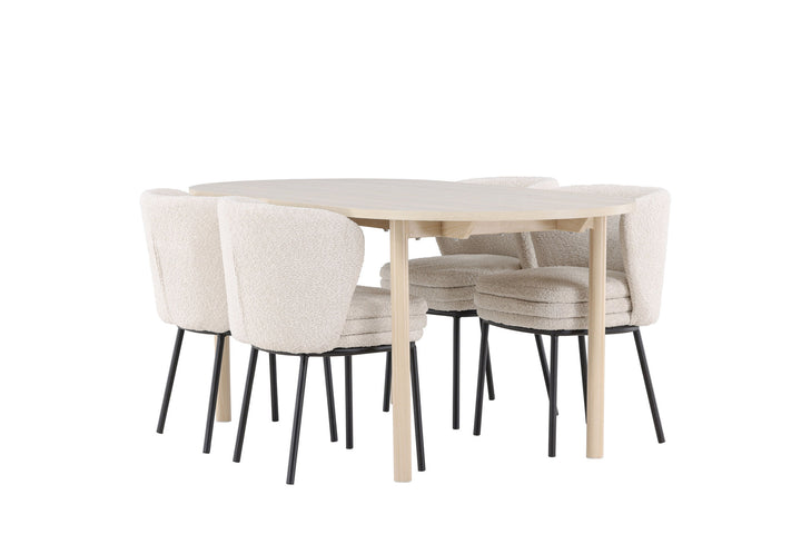 Venture Home Andy Dining Table with Agnes Dining Chair
