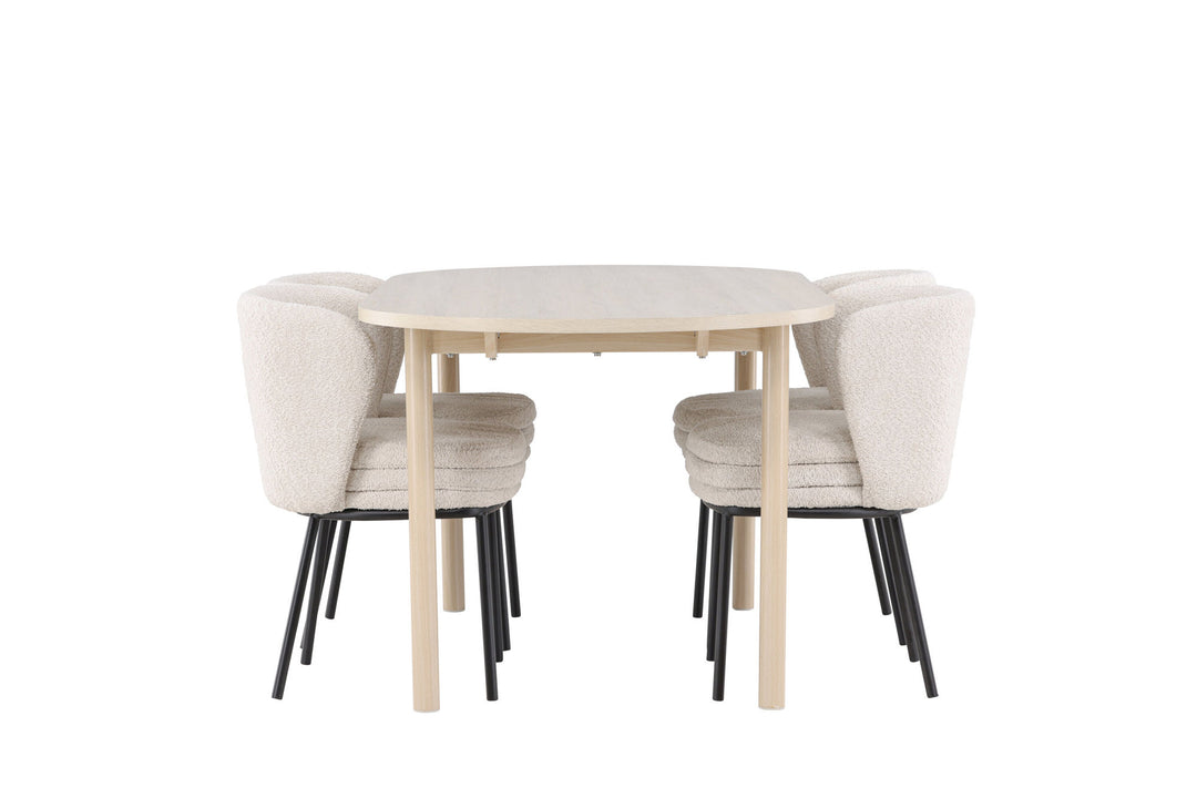 Venture Home Andy Dining Table with Agnes Dining Chair