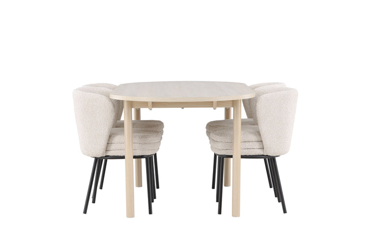 Venture Home Andy Dining Table with Agnes Dining Chair