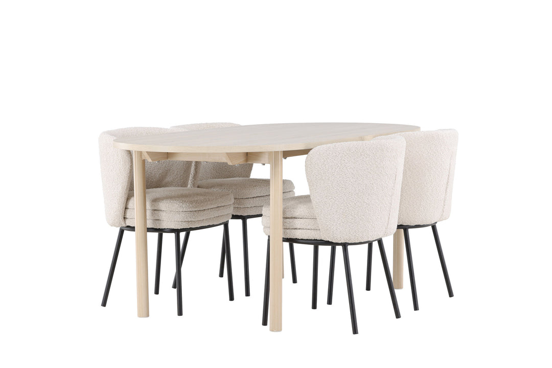 Venture Home Andy Dining Table with Agnes Dining Chair
