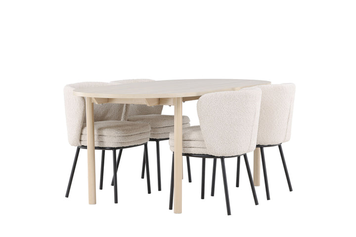 Venture Home Andy Dining Table with Agnes Dining Chair