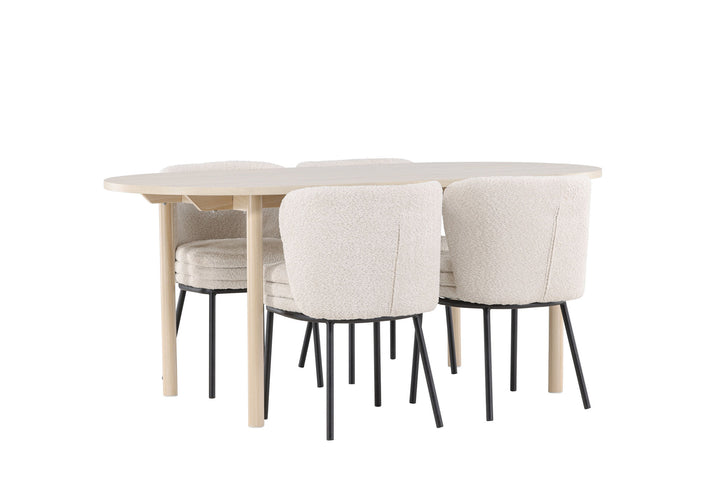 Venture Home Andy Dining Table with Agnes Dining Chair