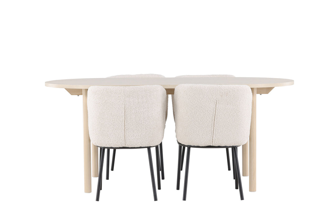 Venture Home Andy Dining Table with Agnes Dining Chair