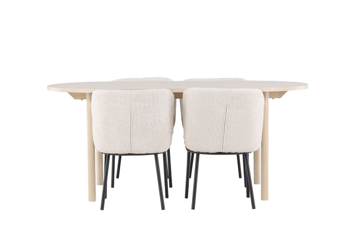 Venture Home Andy Dining Table with Agnes Dining Chair