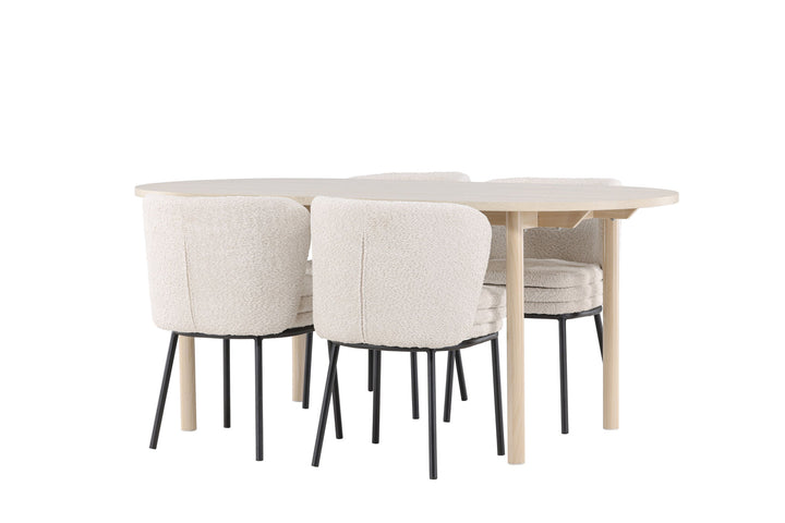 Venture Home Andy Dining Table with Agnes Dining Chair