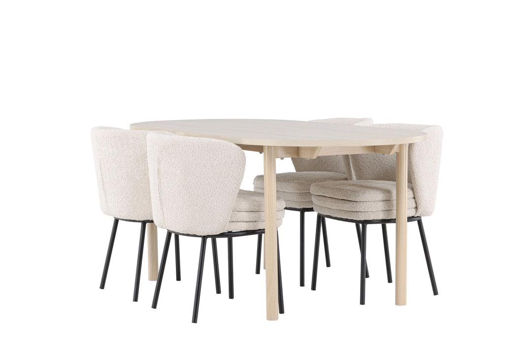 Venture Home Andy Dining Table with Agnes Dining Chair