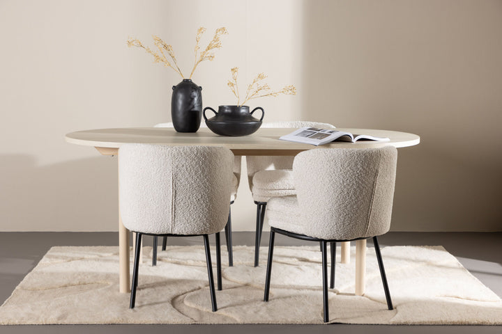 Venture Home Andy Dining Table with Agnes Dining Chair