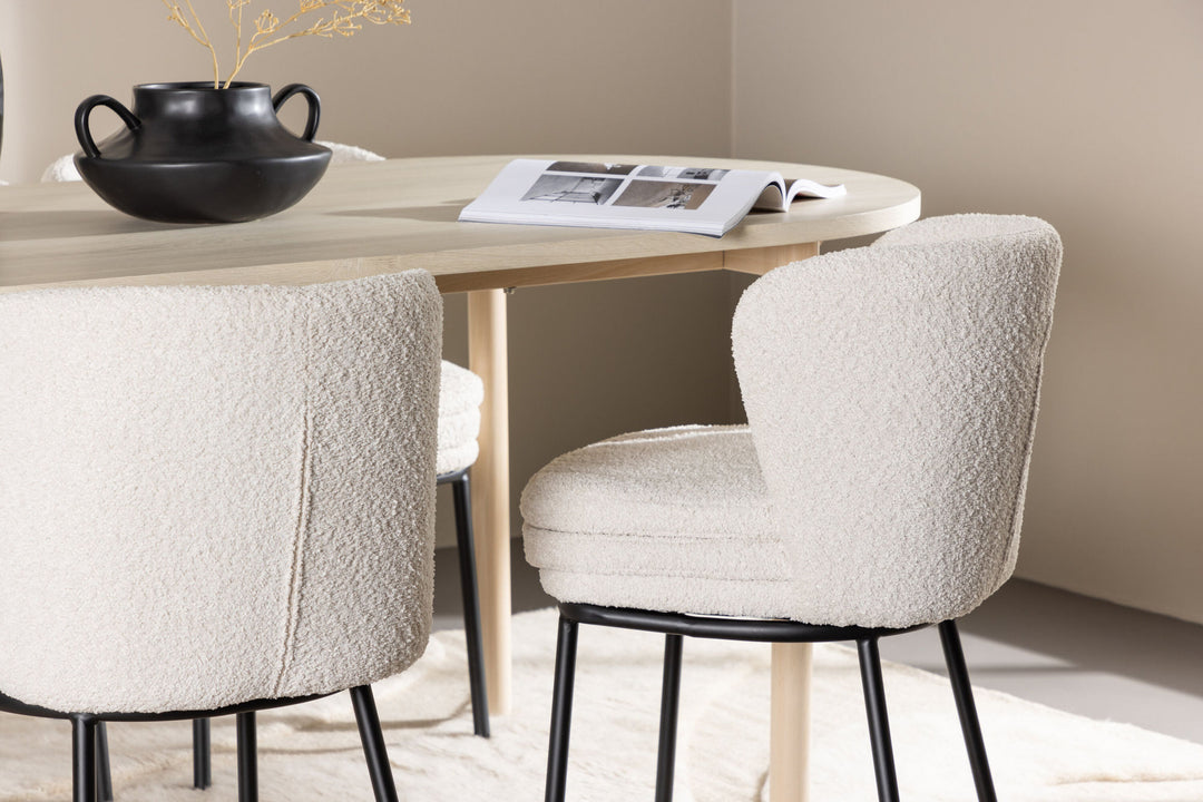 Venture Home Andy Dining Table with Agnes Dining Chair