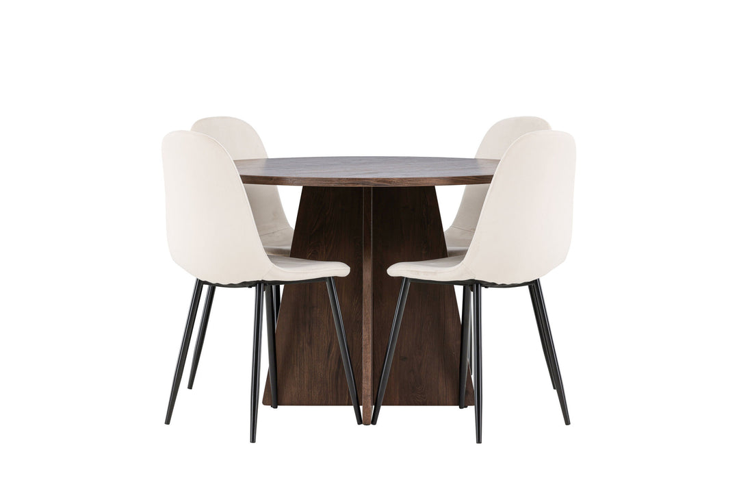 Venture Home Bootcut Dining Table with Polar Dining Chair