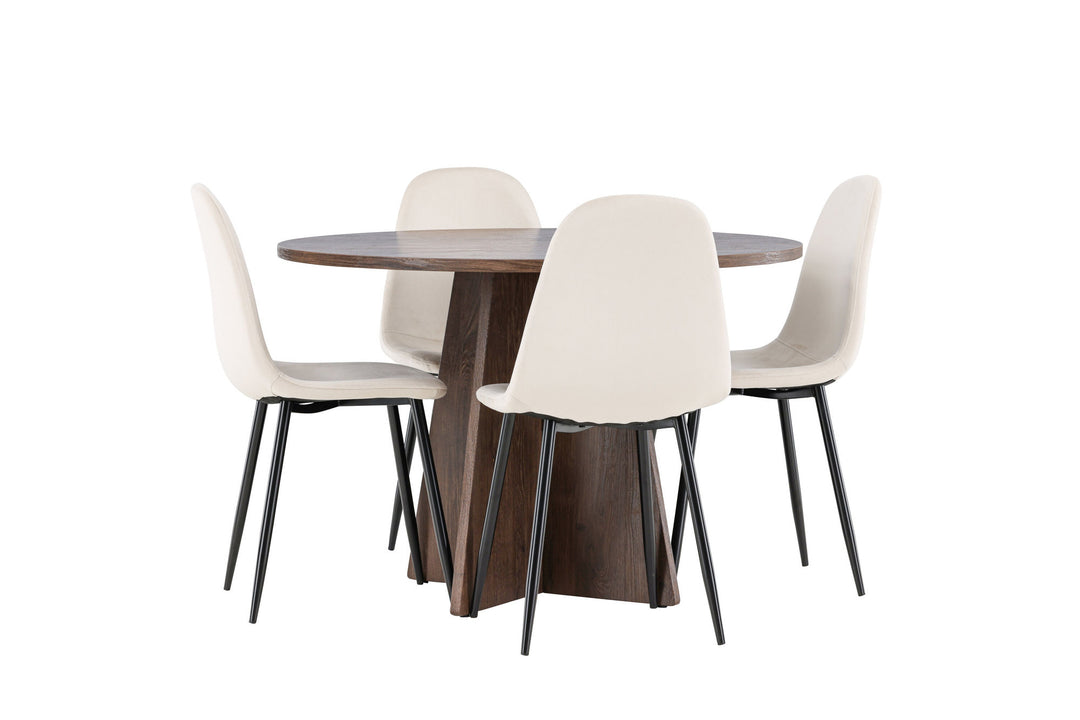 Venture Home Bootcut Dining Table with Polar Dining Chair