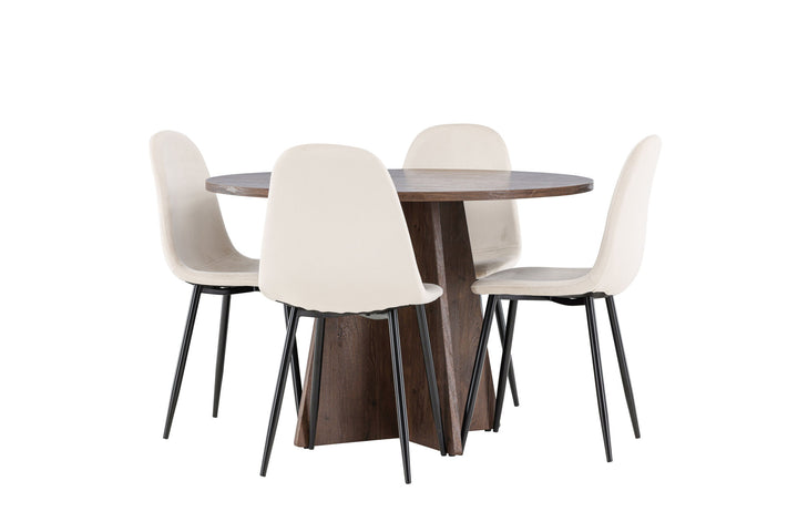 Venture Home Bootcut Dining Table with Polar Dining Chair