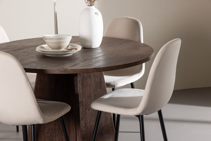 Venture Home Bootcut Dining Table with Polar Dining Chair