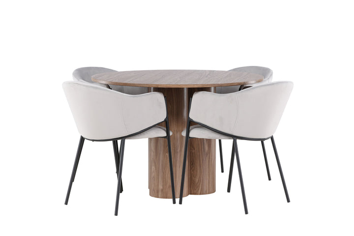 Venture Home Olivia Dining Table with Evelina Dining Chair