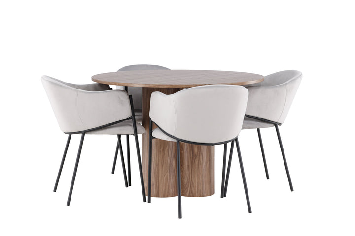 Venture Home Olivia Dining Table with Evelina Dining Chair