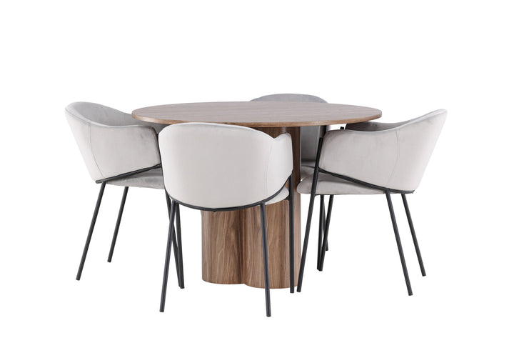 Venture Home Olivia Dining Table with Evelina Dining Chair