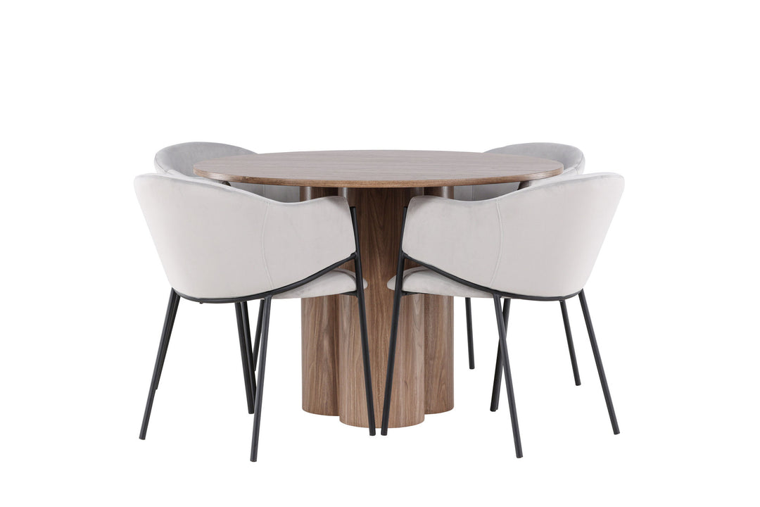 Venture Home Olivia Dining Table with Evelina Dining Chair