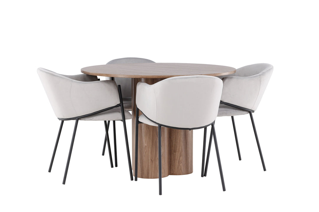 Venture Home Olivia Dining Table with Evelina Dining Chair