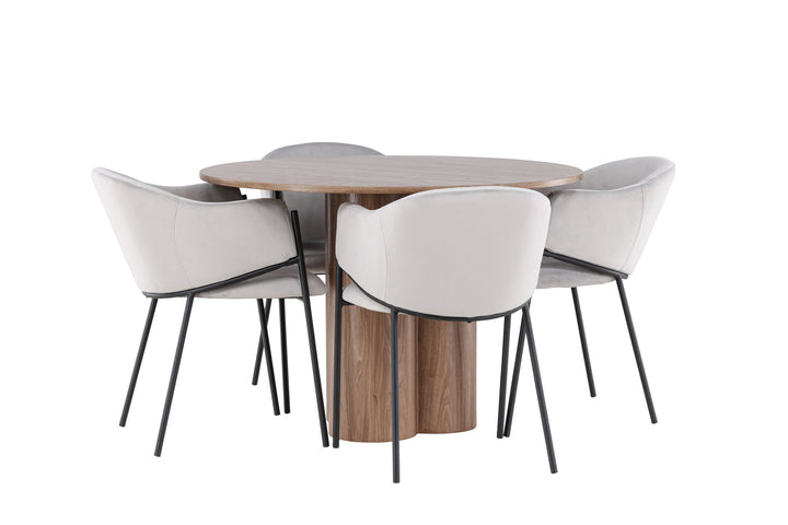 Venture Home Olivia Dining Table with Evelina Dining Chair