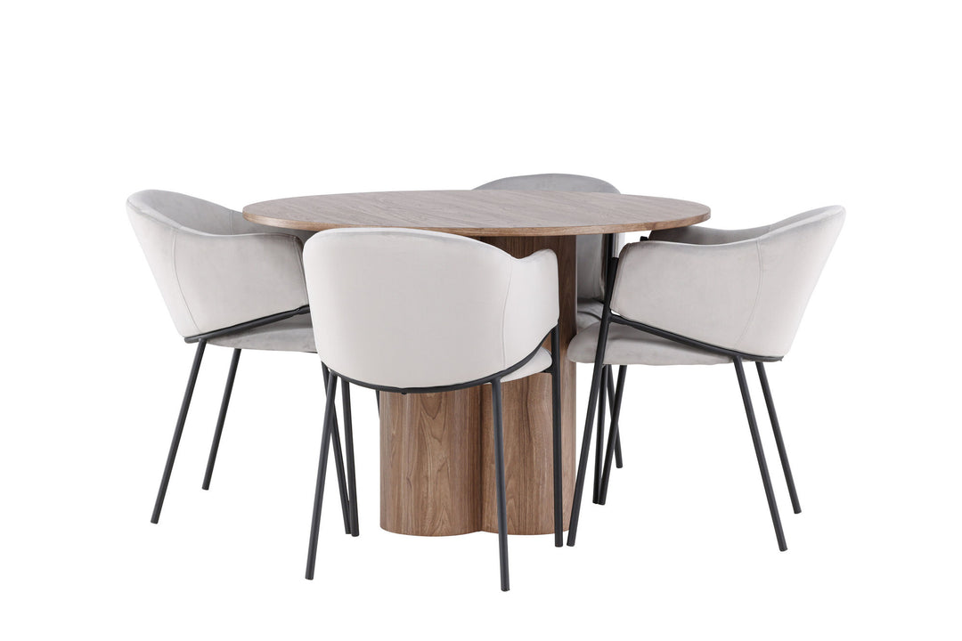 Venture Home Olivia Dining Table with Evelina Dining Chair
