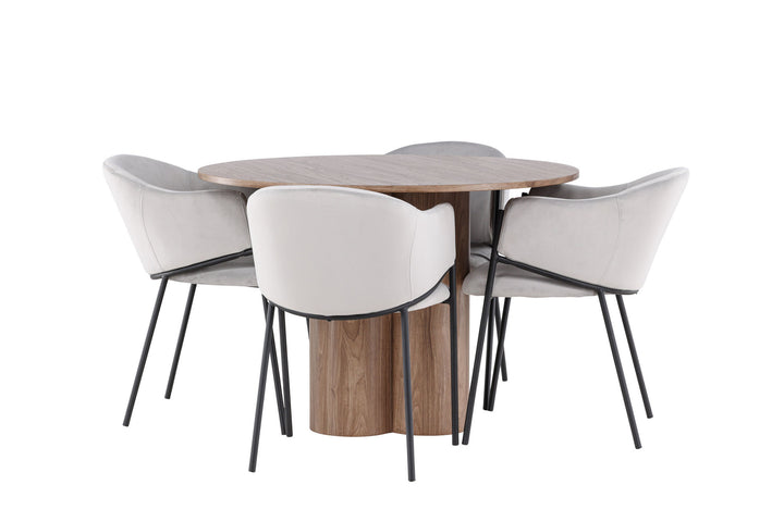 Venture Home Olivia Dining Table with Evelina Dining Chair