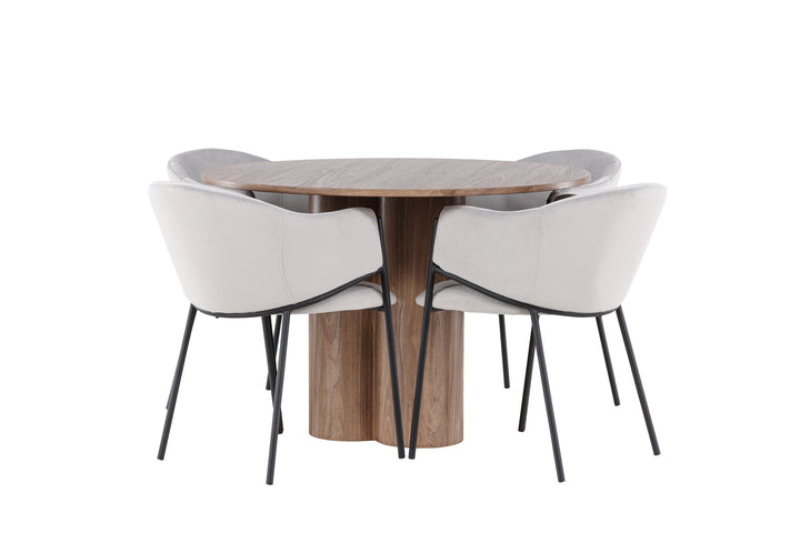 Venture Home Olivia Dining Table with Evelina Dining Chair