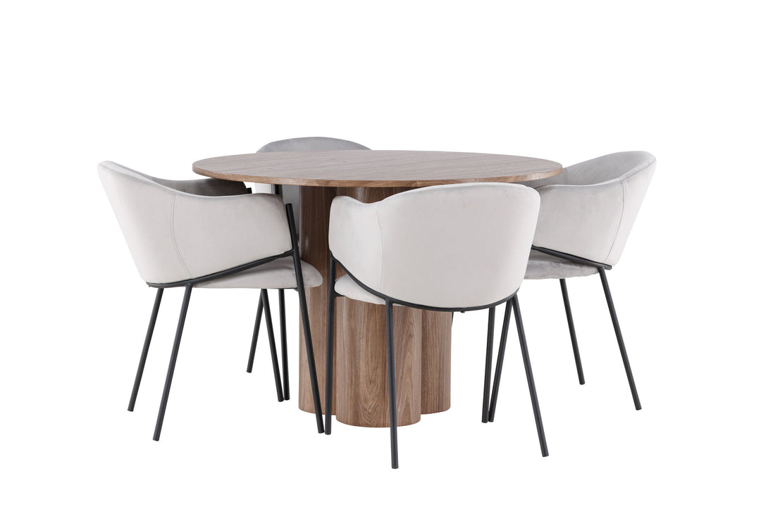 Venture Home Olivia Dining Table with Evelina Dining Chair