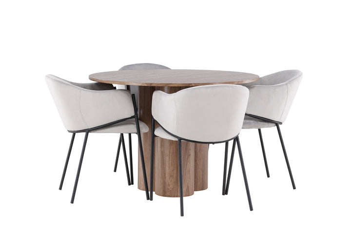Venture Home Olivia Dining Table with Evelina Dining Chair