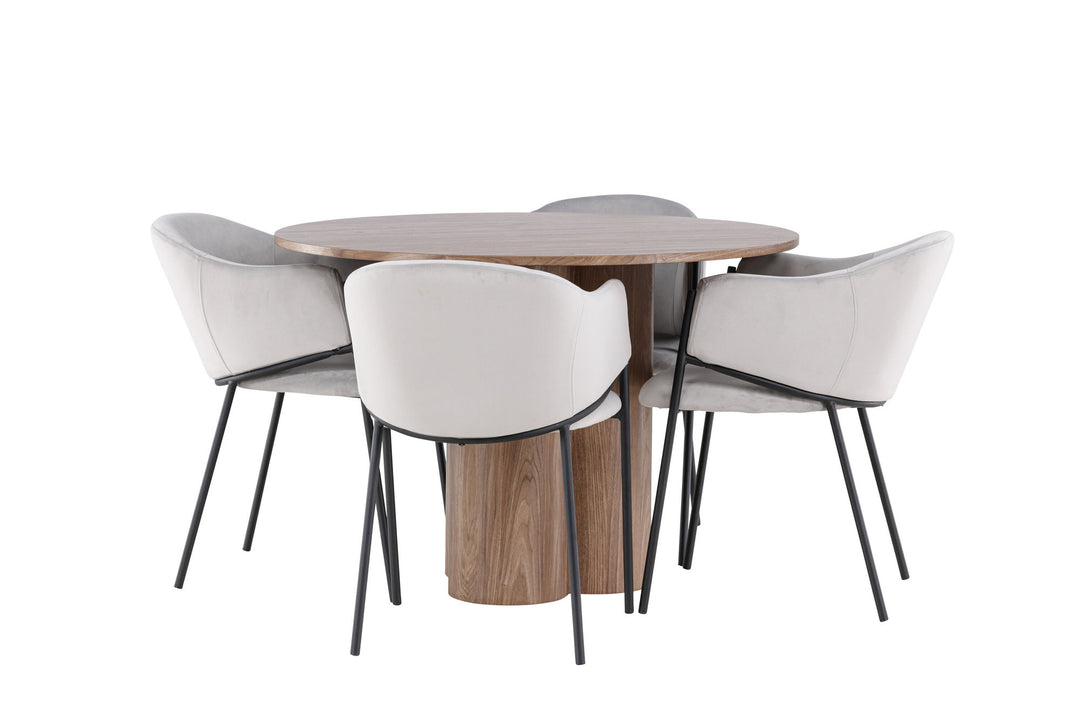Venture Home Olivia Dining Table with Evelina Dining Chair