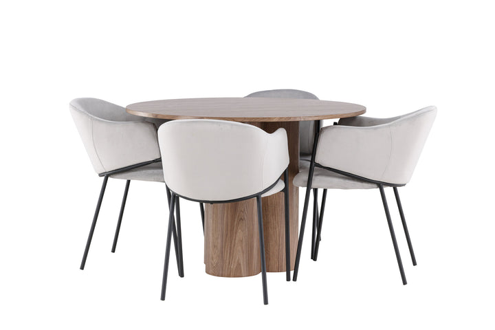 Venture Home Olivia Dining Table with Evelina Dining Chair