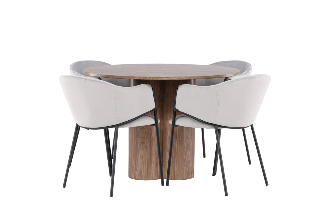 Venture Home Olivia Dining Table with Evelina Dining Chair