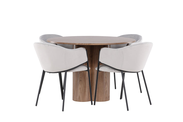Venture Home Olivia Dining Table with Evelina Dining Chair