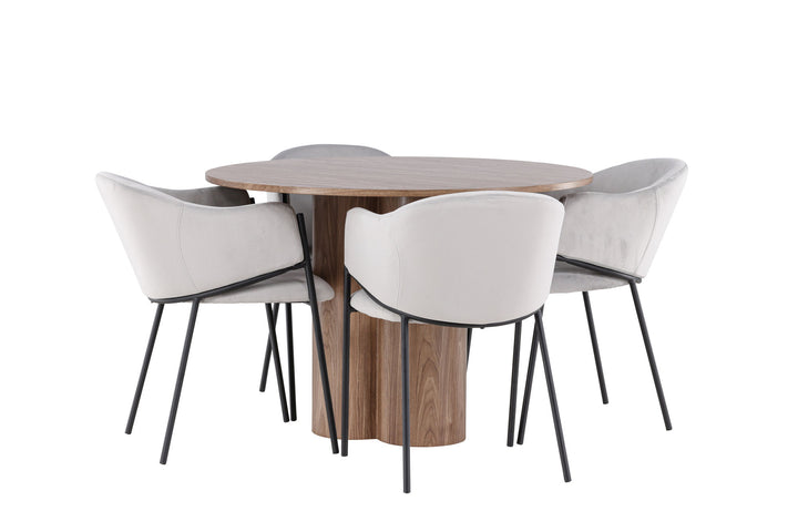 Venture Home Olivia Dining Table with Evelina Dining Chair