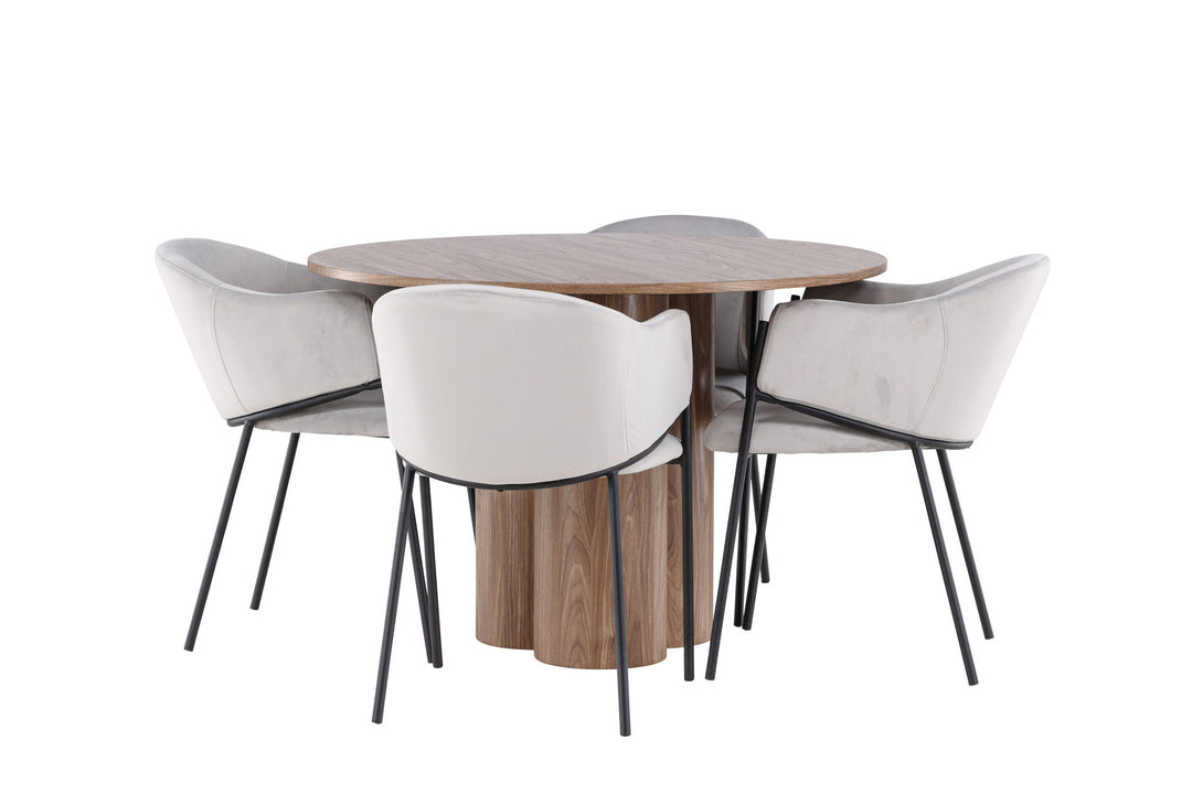 Venture Home Olivia Dining Table with Evelina Dining Chair